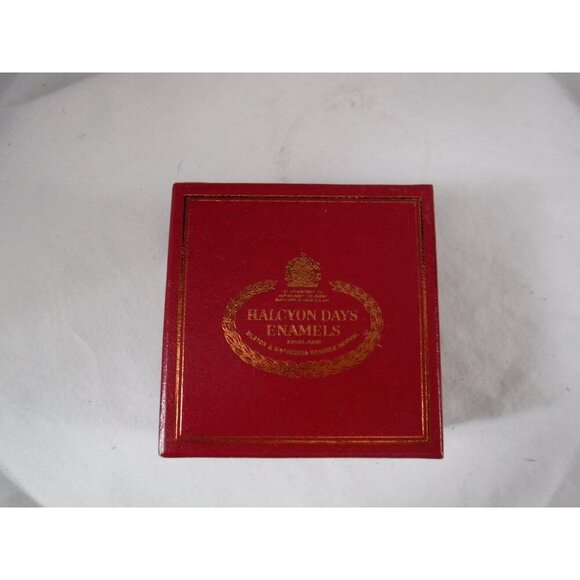 Enamel Box, Halcyon Days, Christmas 1982, Snuff Box, Pill Box, Jewelry box, - Picture 2 of 6